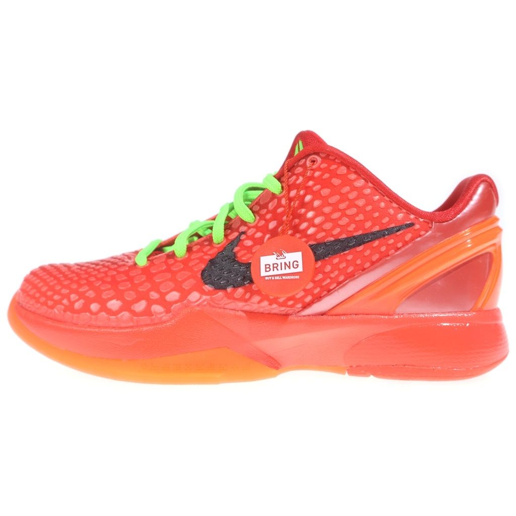 NIKE (ナイキ) KOBE 6 PROTRO GS -REVERSE GRINCH コービー6 リバースグリンチ ローカットスニーカー レッド US5Y/23.5cm FV9676-600 箱
