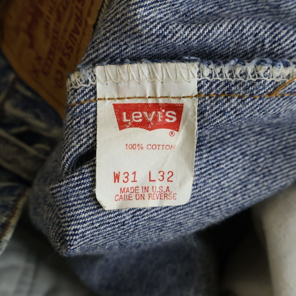 Levi's リーバイス 90s 550 ケミカルウォッシュ ジップフライ テーパードデニムパンツ インディゴ 4813 Levi's (リーバイス) 90s 550 ケミカルウォッシュ ジップフライ