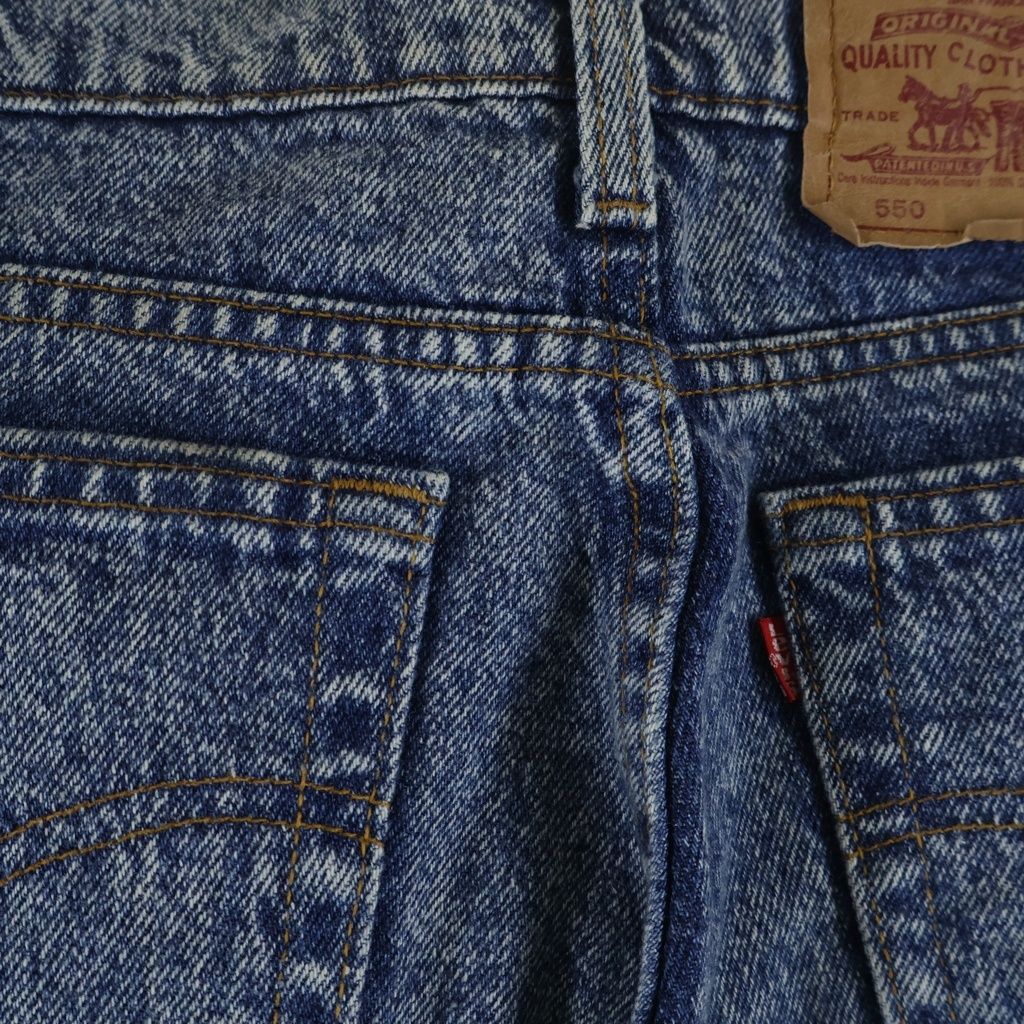 Levi's (リーバイス) 90s 550 ケミカルウォッシュ ジップフライ