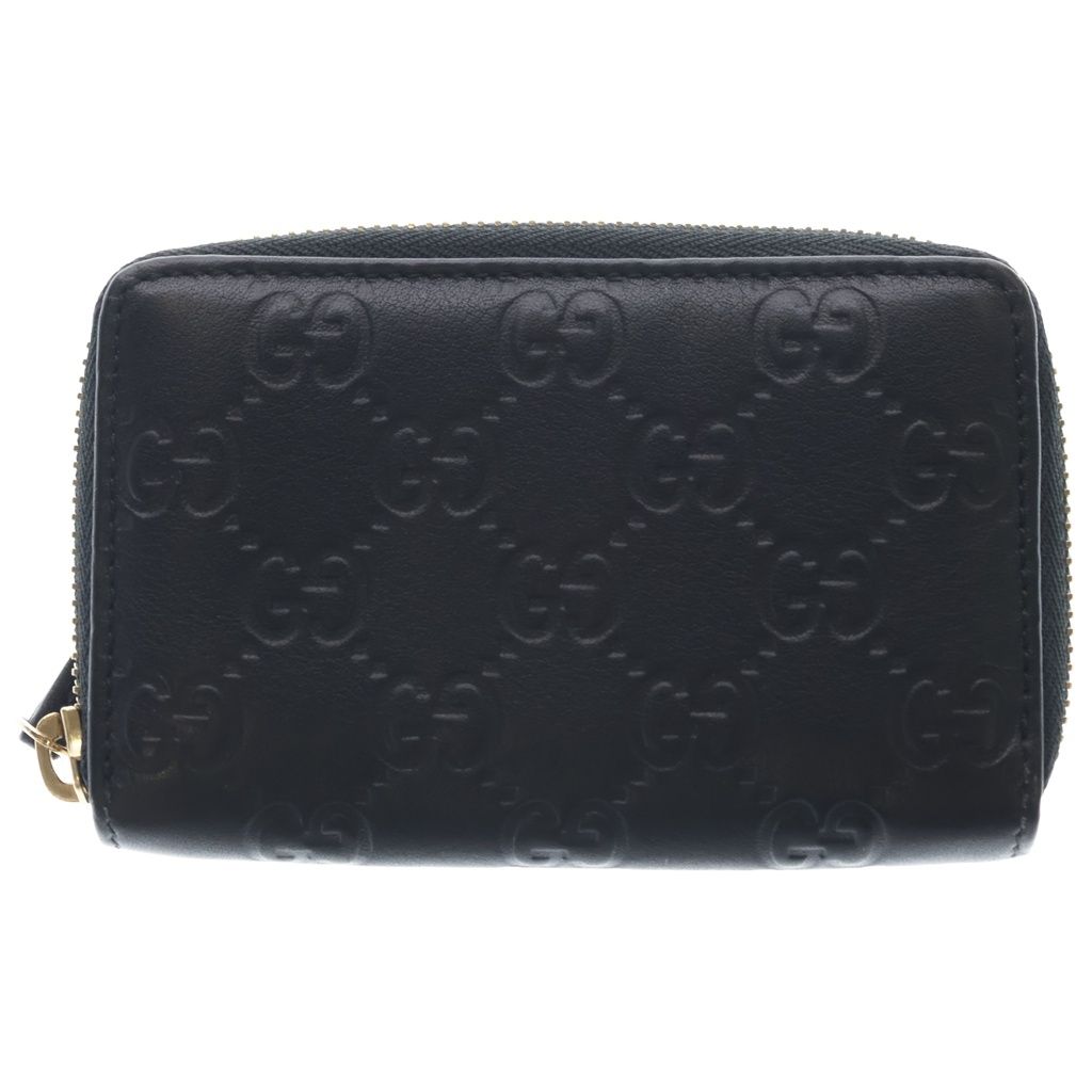 GUCCI (グッチ) グッチシマ ラウンドジップ コインケース 255452 ブラック 17,243円