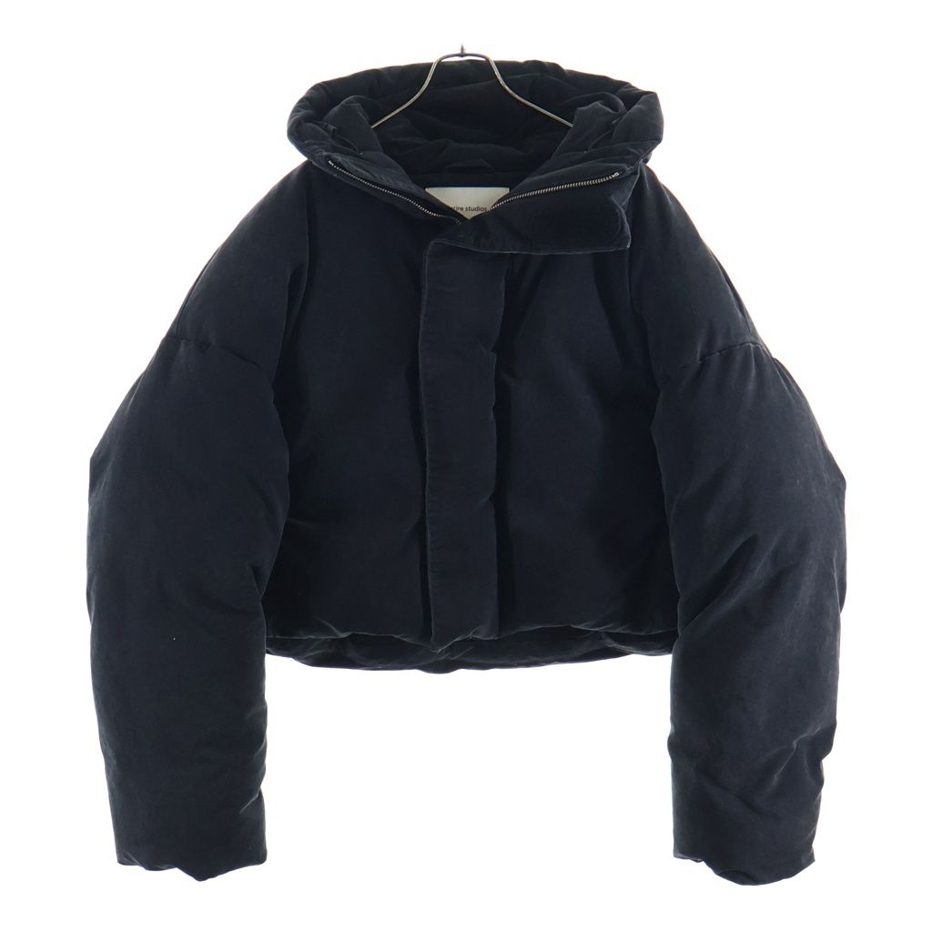 entire studios (エンタイア スタジオ) MML HOODED COTTON PUFFER コットン パファー クロップド丈 ダウンジャケット ブラック 24,473円