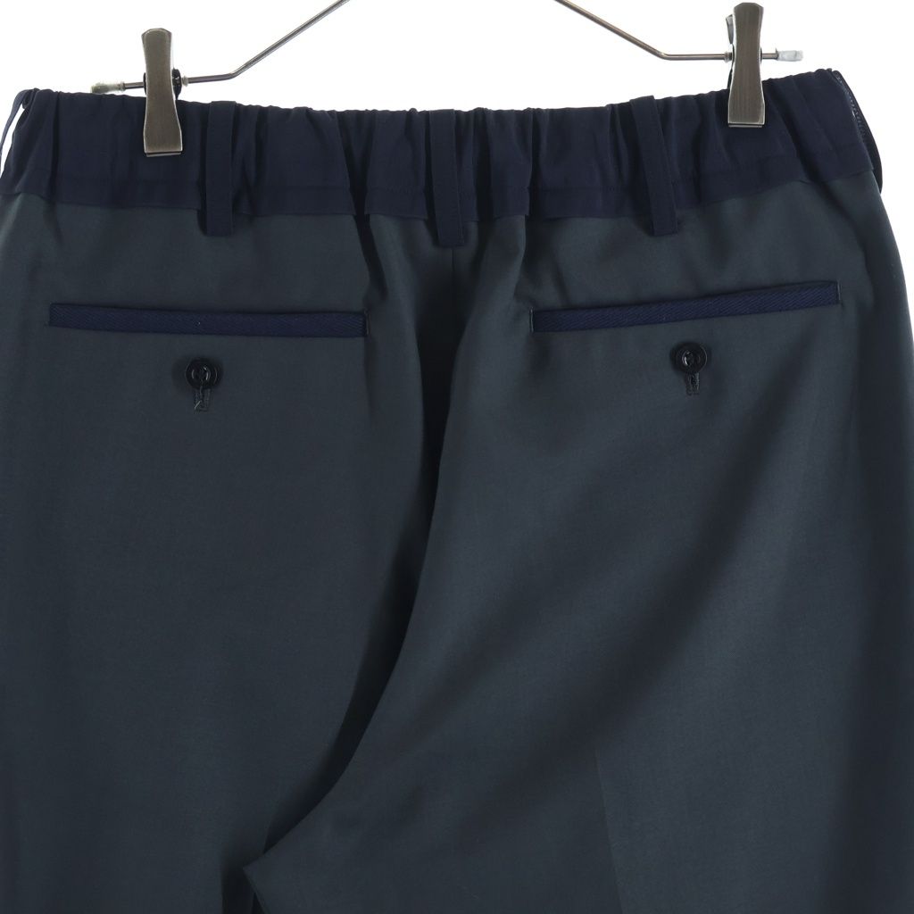 Sacai (サカイ) 1タックスラックス ロングパンツ 23-03123M グレー