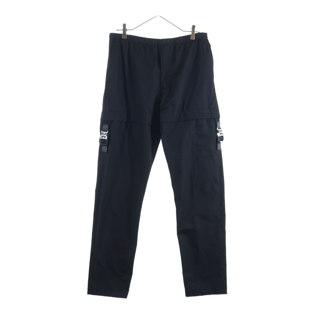 GIVENCHY (ジバンシィ) 4G Buckle Cargo Trousers バックルディテール カーゴトラウザーパンツ ブラック BM515T13YT