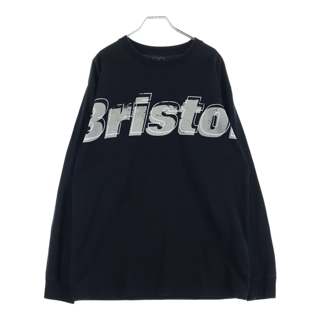F.C.R.B./F.C.Real Bristol/FCRB (エフシーアールビー/エフシーレアルブリストル) 25AW OVERLAY L/S TEE オーバーレイ クルーネック 長袖Tシャツ カットソー ブラック FCRB-252097