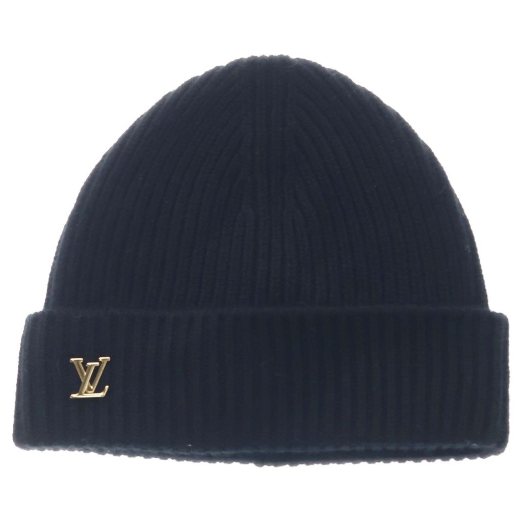 LOUIS VUITTON (ルイヴィトン) LV スパーク カシミア ビーニー ニット帽 帽子 ブラック M77877