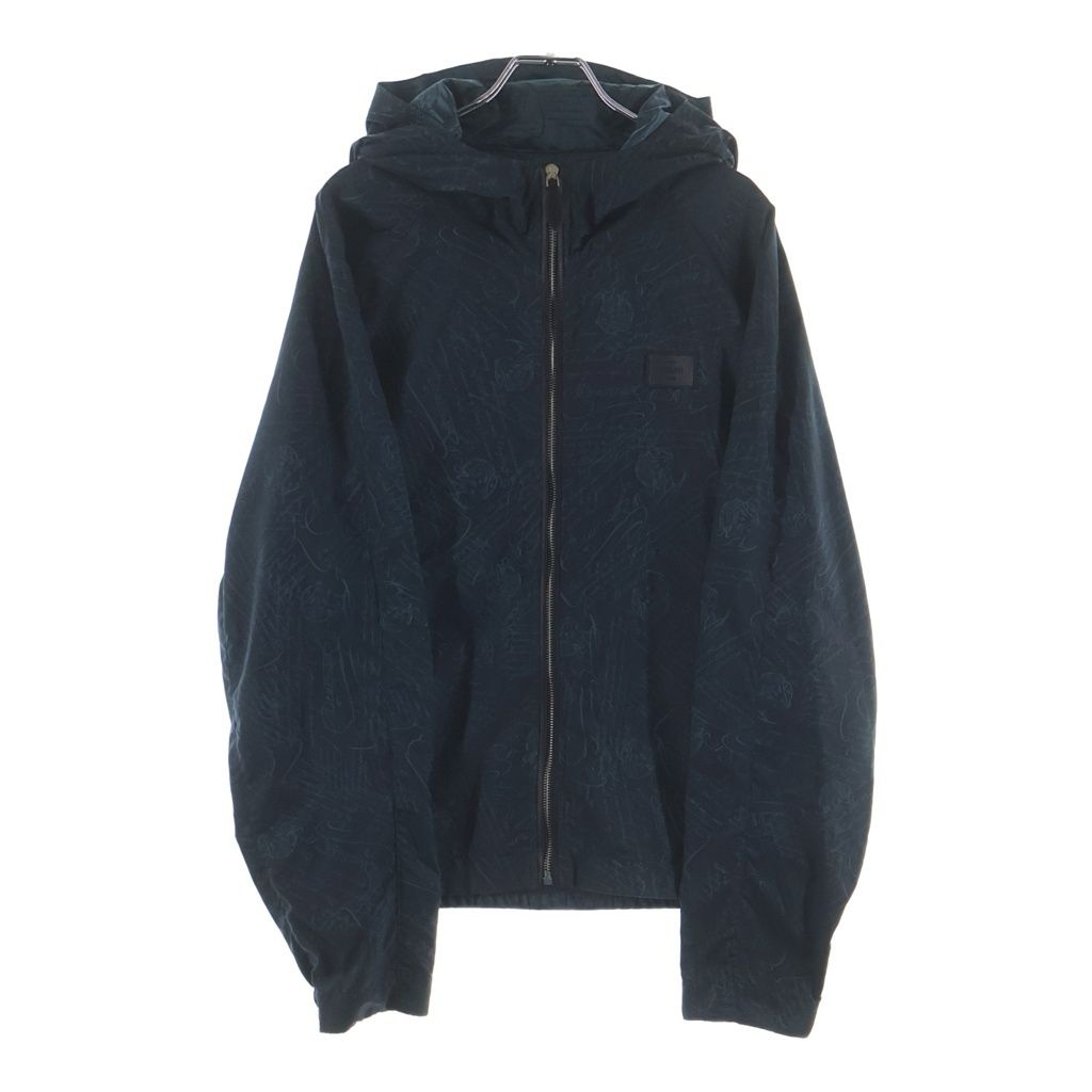 Berluti (ベルルッティ) B-Way スクリット ジップアップ フード付き ナイロンジャケット R26OBU100PAGB グリーン