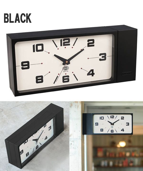 DULTON ダルトン DOUBLE FACE CLOCK RECTANGLE 両面時計 アナログ