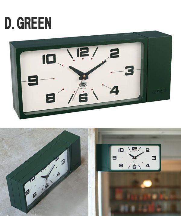 DULTON ダルトン DOUBLE FACE CLOCK RECTANGLE 両面時計 アナログ