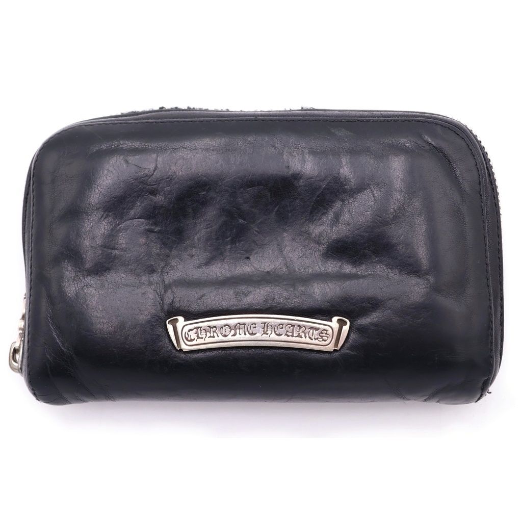 小物 CHROME HEARTS REC F ZIP MINI CHROME HEARTS (クロムハーツ) REC F ZIP MINI ミニラウンドジップ