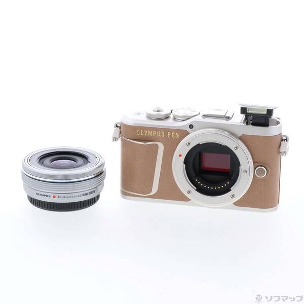 ソフマップ 〔中古品〕 OLYMPUS PEN E-PL9 14-42mm EZレンズキット ブラウン【258】