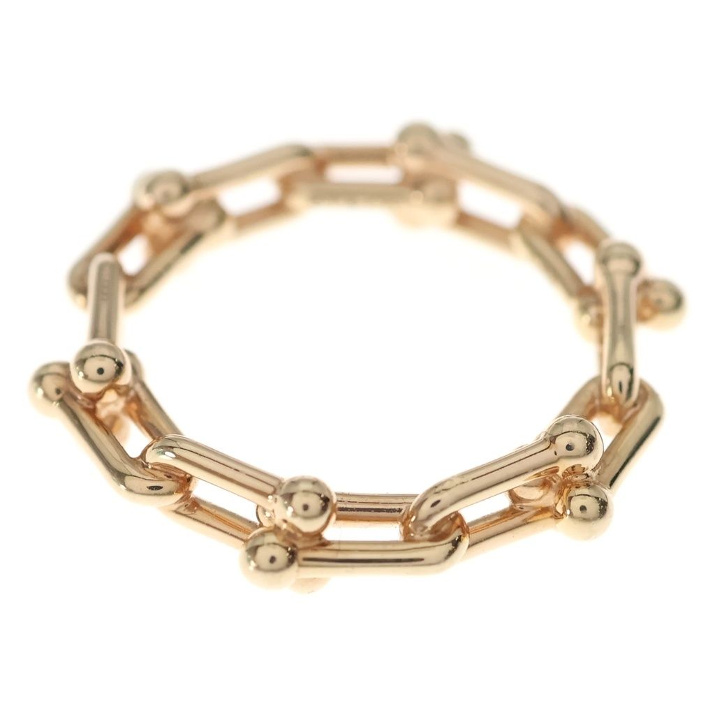 TIFFANY & Co. (ティファニー) ハードウェア マイクロリンク リング 指輪 ゴールド Au750