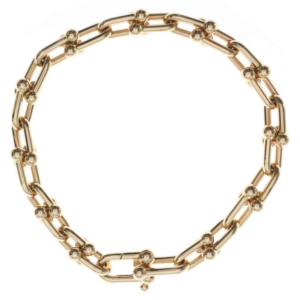 TIFFANY & Co. (ティファニー) ハードウェア ミディアムリンク ブレスレット ゴールド Au750