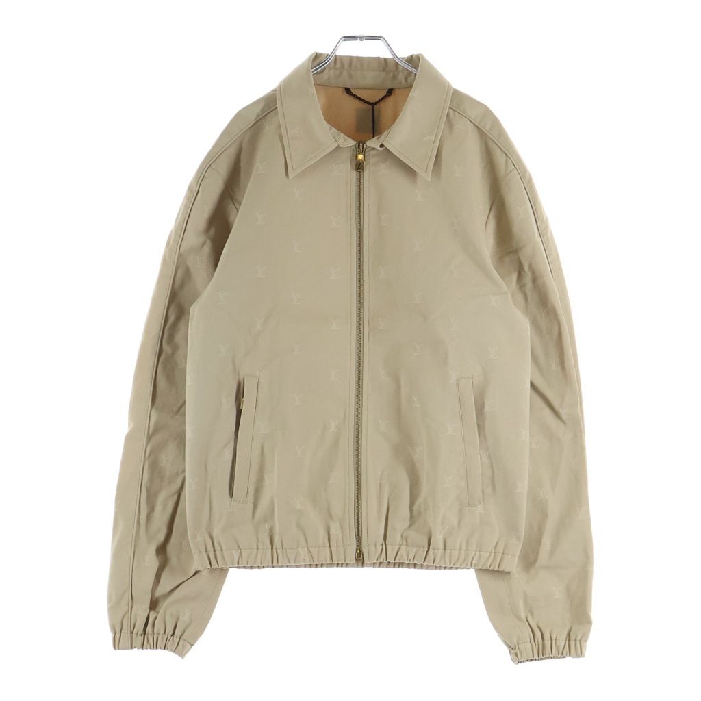 LOUIS VUITTON (ルイヴィトン) 24AW LV LOGO ALLOVER ZIPUP JACKET LVロゴ総柄 ジップアップジャケット ベージュ RM242MQ KKA HRB41W