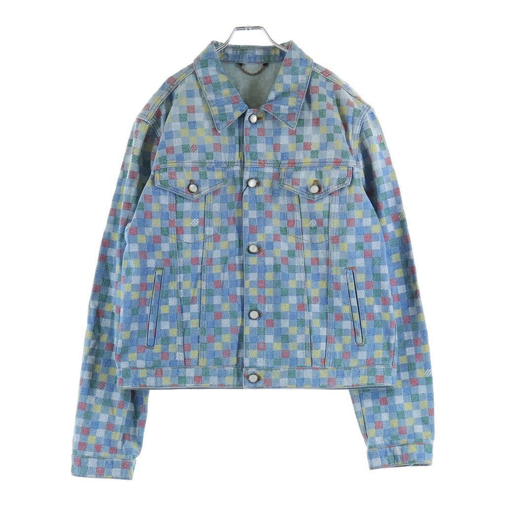 LOUIS VUITTON (ルイヴィトン) 25SS DAMIE DENIM TRACKER JACKET ダミエ マルチカラー デニムトラッカージャケット インディゴ RM251M J16 HSA72W