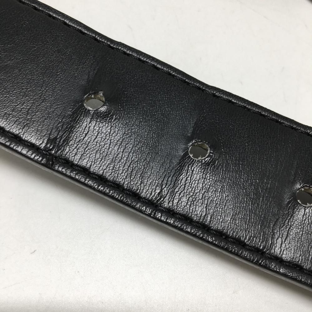 美品】セントアンドリュース ベルト 黒 ロゴスタッズ メンズ ゴルフ