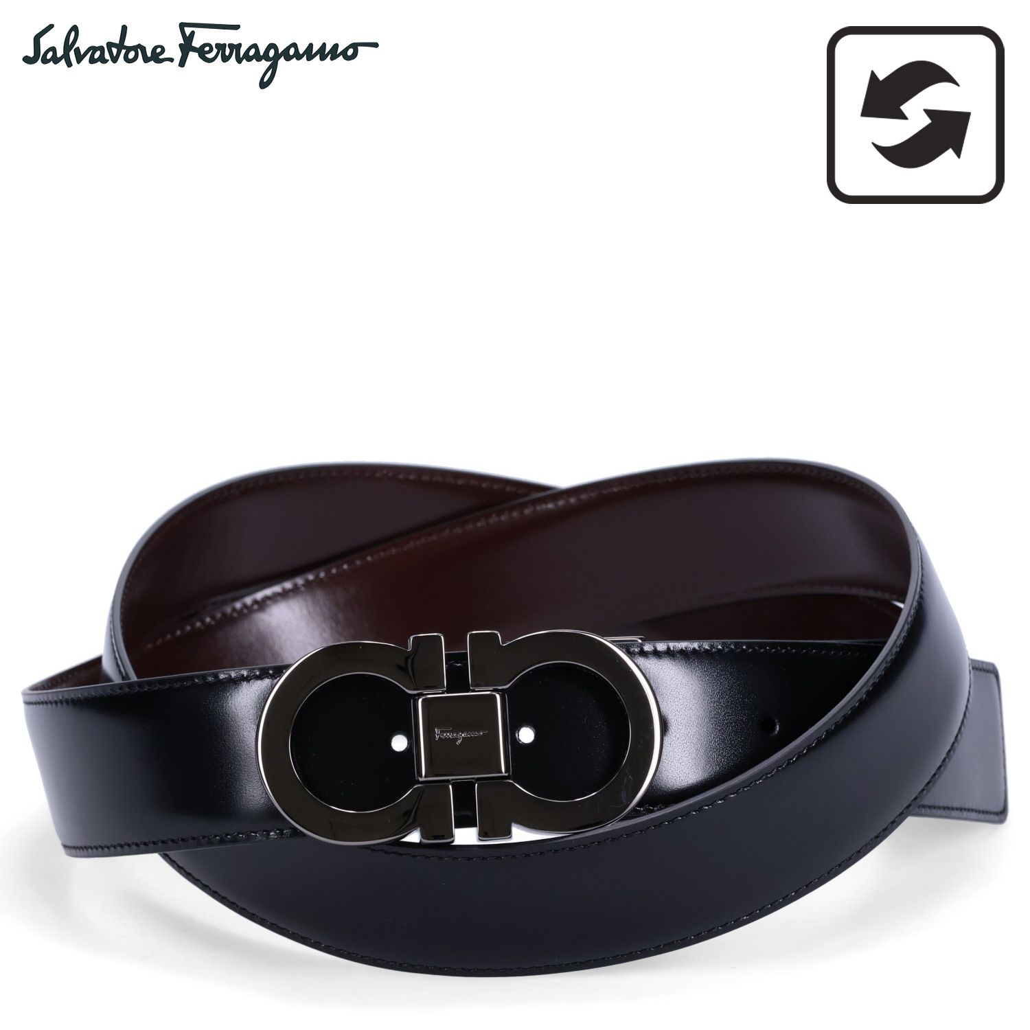 サルヴァトーレ フェラガモ Salvatore Ferragamo レザーベルト メンズ リバーシブル 本革 679535 644557 35,750円
