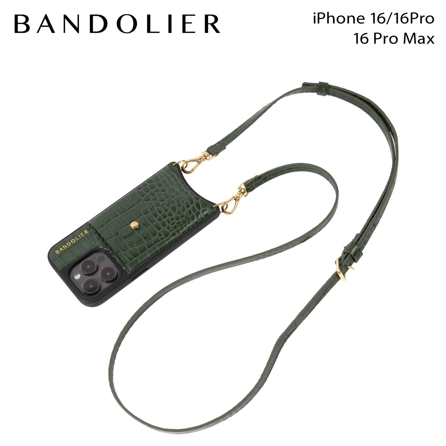 BANDOLIER バンドリヤー スマホショルダー スマホケース iPhone16 16Pro iPhone 16 Pro Max アイフォン メンズ レディース 14DON