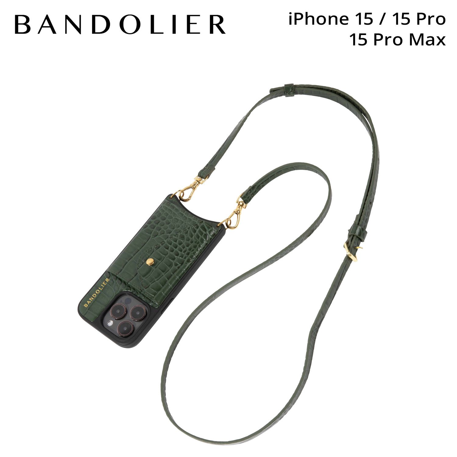 BANDOLIER バンドリヤー スマホショルダー スマホケース iPhone15 15Pro 15 Pro Max アイフォン メンズ レディース 14DON