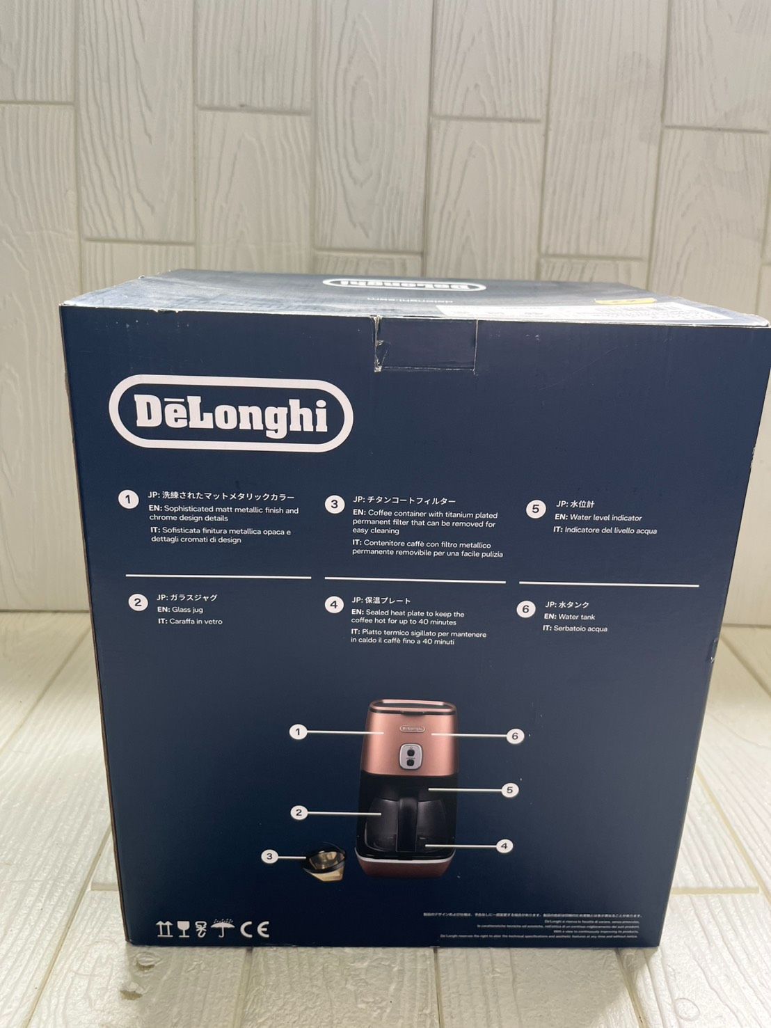未使用品】DeLonghi デロンギ DISTINTA ICMI011J-CP ドリップコーヒー