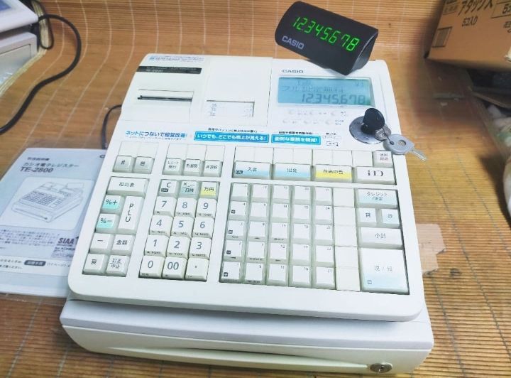 カシオレジスター TE-2800 フル設定無料25部門 290190 - メルカリ