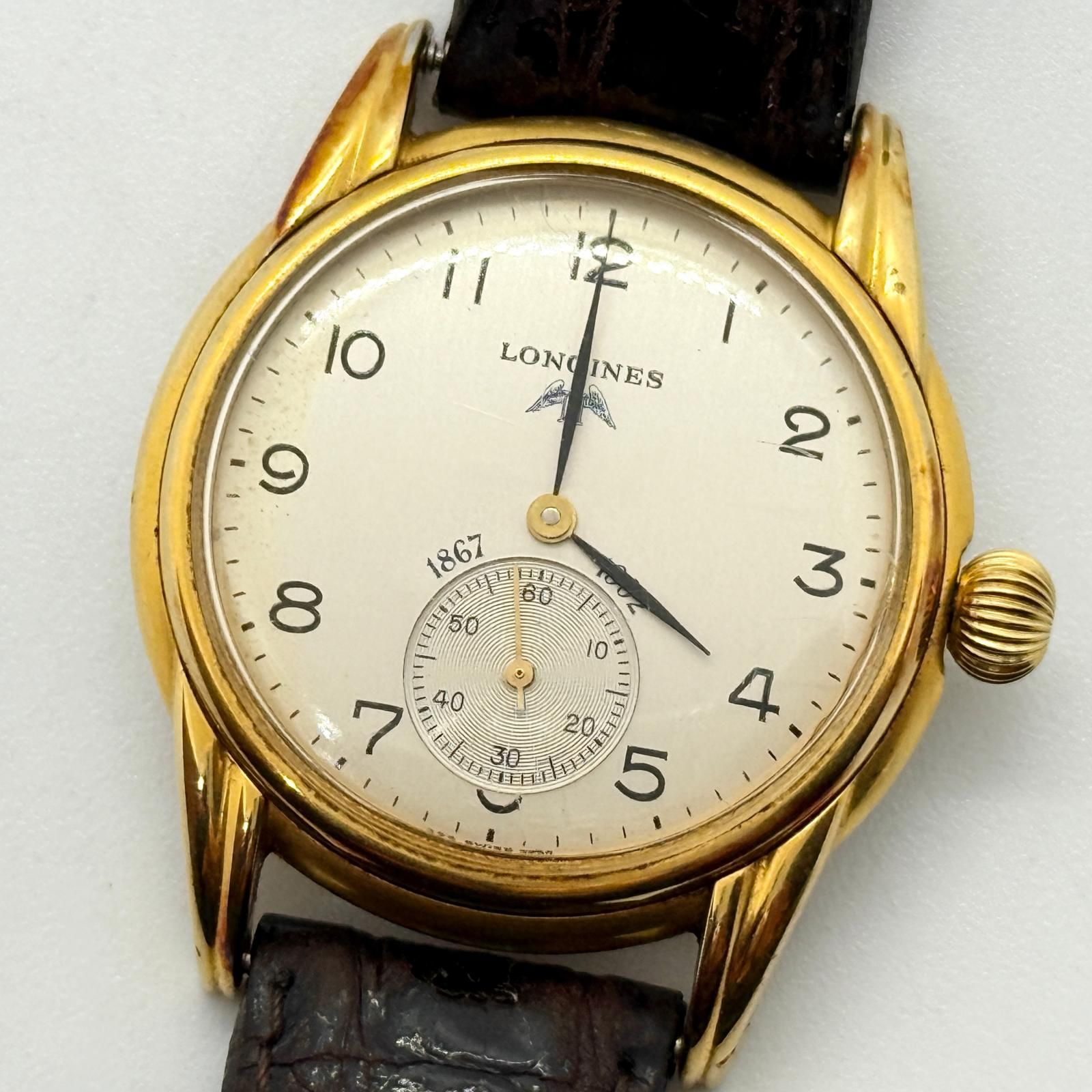 LONGINES ロンジン モニュメント 創立125周年モデル 5254 シルバー 手巻き メンズ 腕時計 訳あり