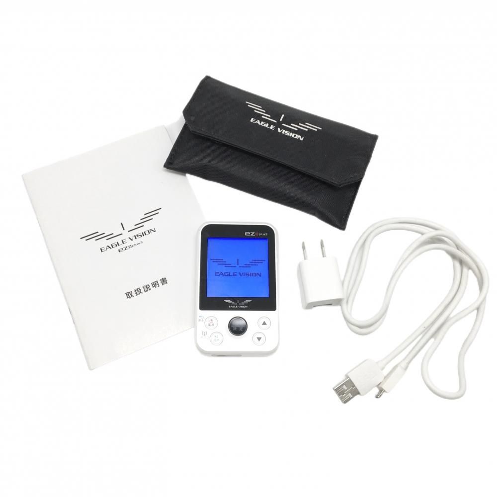 美品】イーグルビジョン GPSゴルフナビ 白 ez plus3 通電確認済 収納