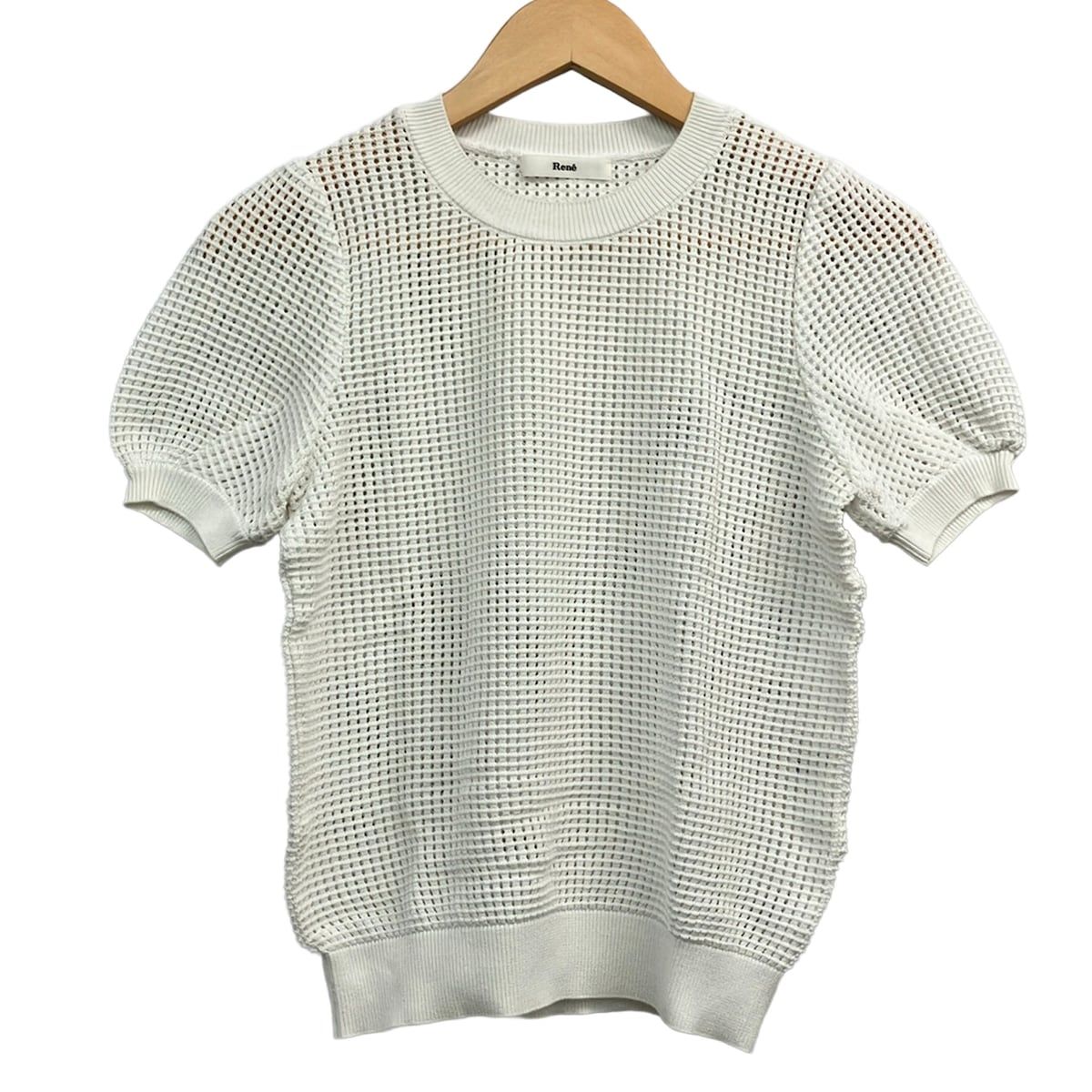 Rene(ルネ) 半袖セーター サイズ36 S レディース美品 - 白