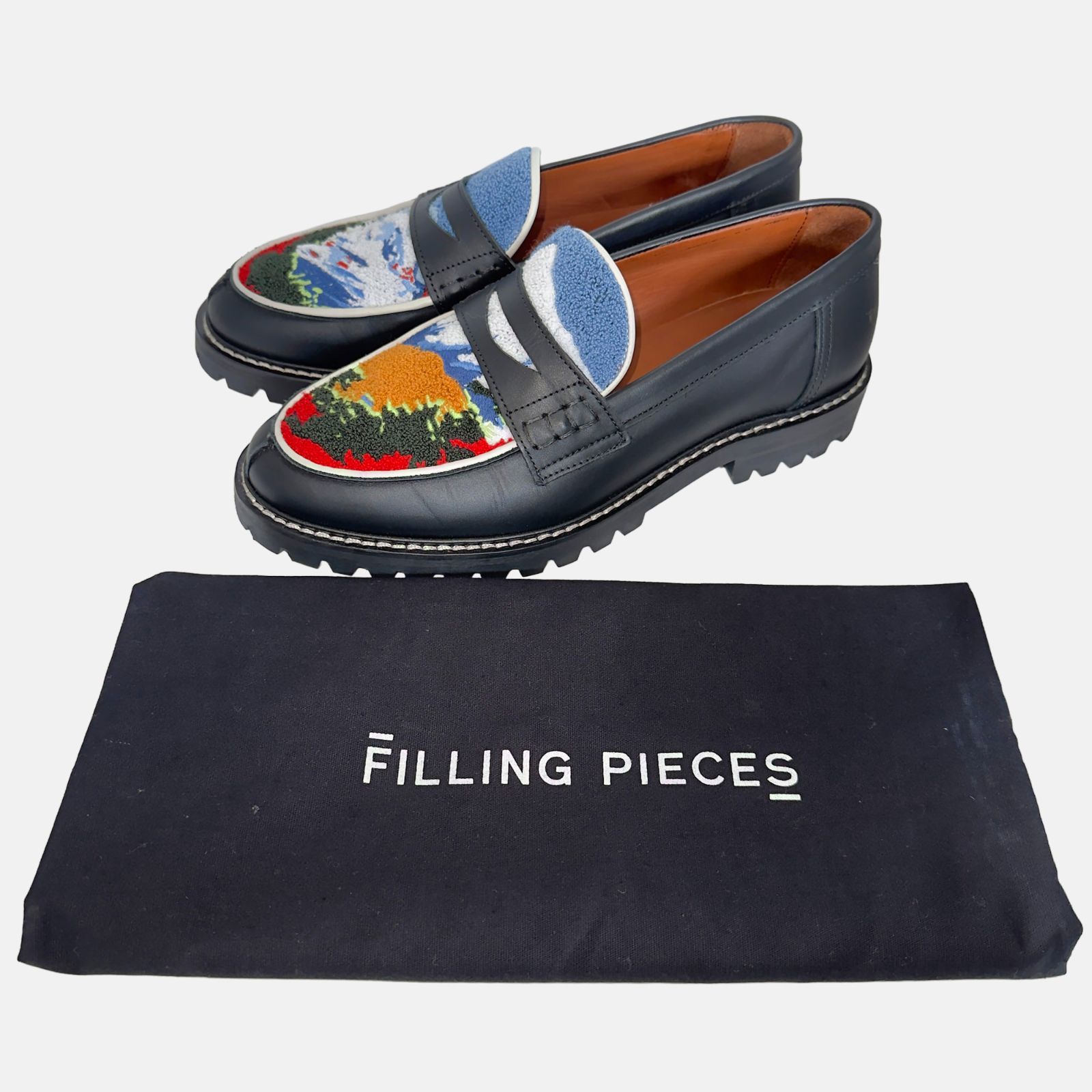 Filling Pieces Summit Loafer ローファー レザーシューズ 革靴 サイズ43 ブラック
