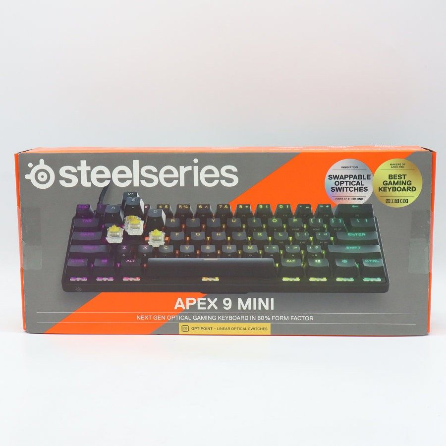 【新品】Steelseries Apex 9 Mini JP 64830J 日本語版 ゲーミングキーボード テンキーレス スティールシリーズ 本体