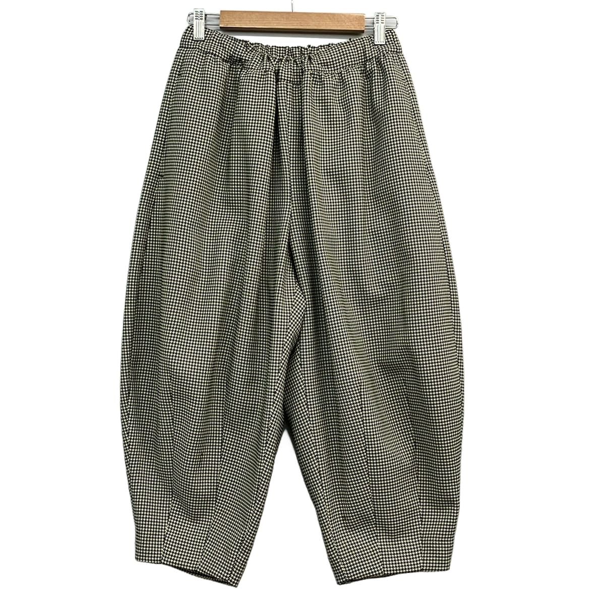 COMMEdesGARCONS(コムデギャルソン) パンツ サイズXS レディース美品 - GN-P002 黒×白 フルレングス/千鳥格子柄/ウエストゴム