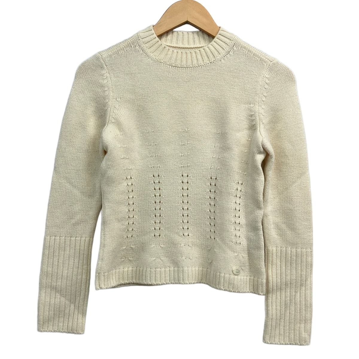 FOXEY(フォクシー) 長袖セーター サイズ38 M レディース美品 - 35238 アイボリー