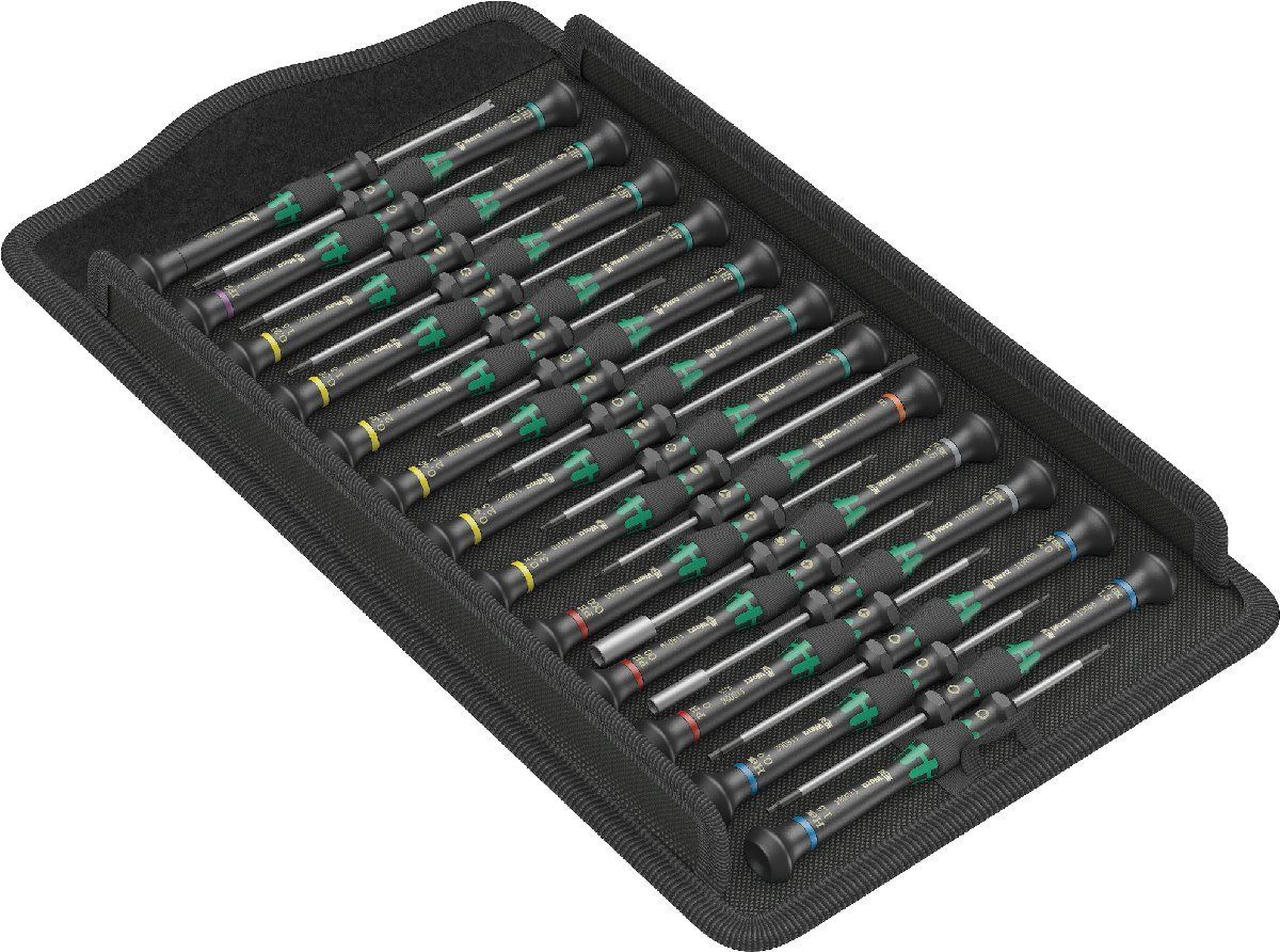 WERA ヴェラ 134000 精密KFドライバーセット ケース付 25点入 HF 品番：134000 Wera微細な機械ネジ接続用のマイクロドライバーセット