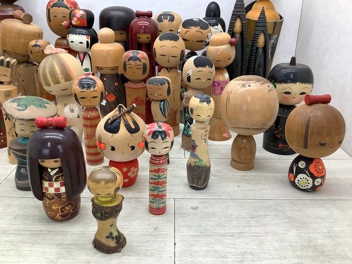 D-3 【11点まとめ売り】伝統工芸品 こけし 時代物 創作こけし 民芸品 レ P3 こけし 大量まとめて 民芸品 郷土玩具 伝統こけし 創作こけし 銘