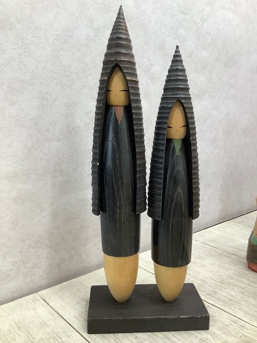 ジ*ン様 こけし 40点以上 大量 まとめ売り 郷土玩具 賀宏 是隆 富所ふみを P3 こけし 大量まとめて 民芸品 郷土玩具 伝統こけし 創作こけし 銘