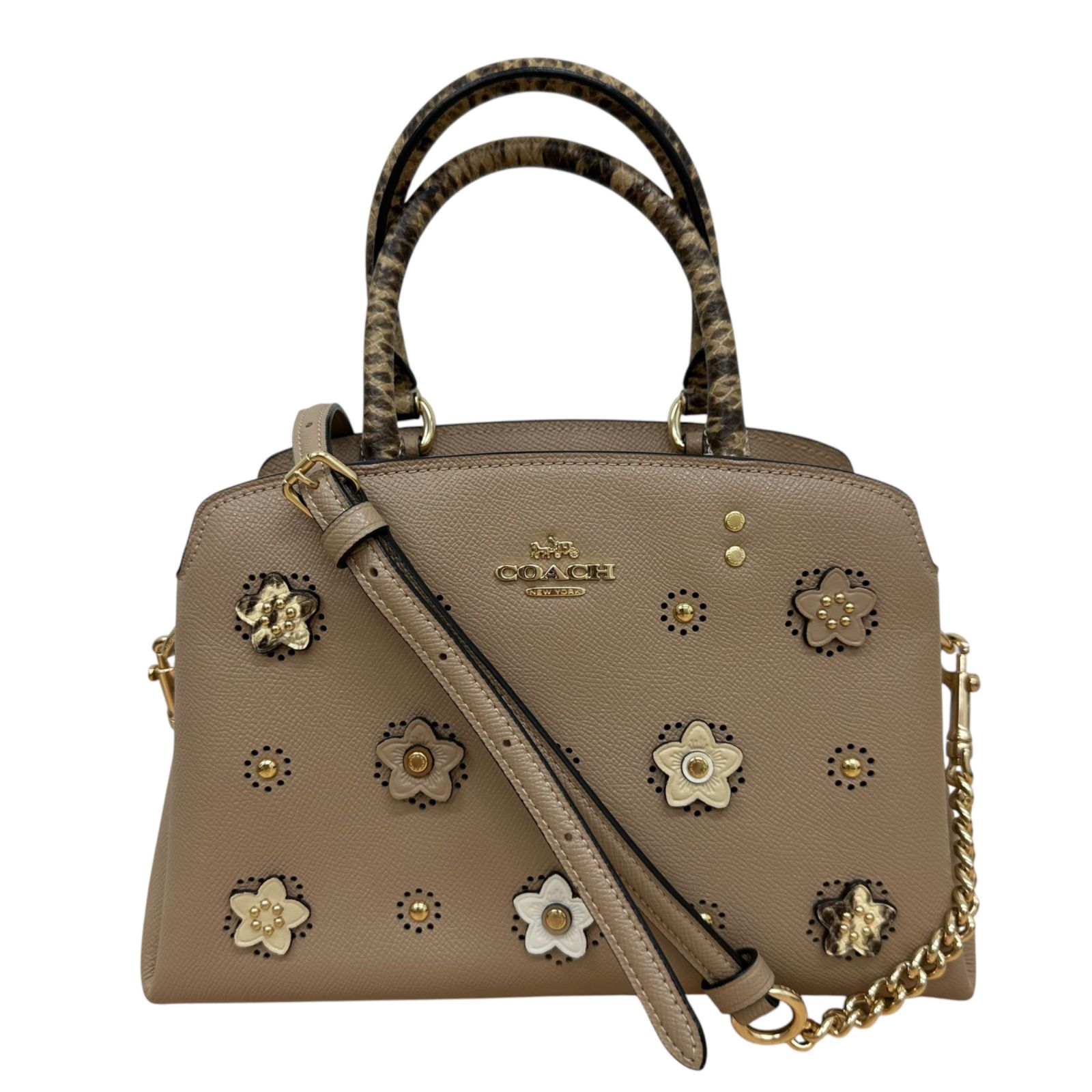 ✨美品✨COACH コーチ 2WAY ショルダーバッグ デイジー アップリケ