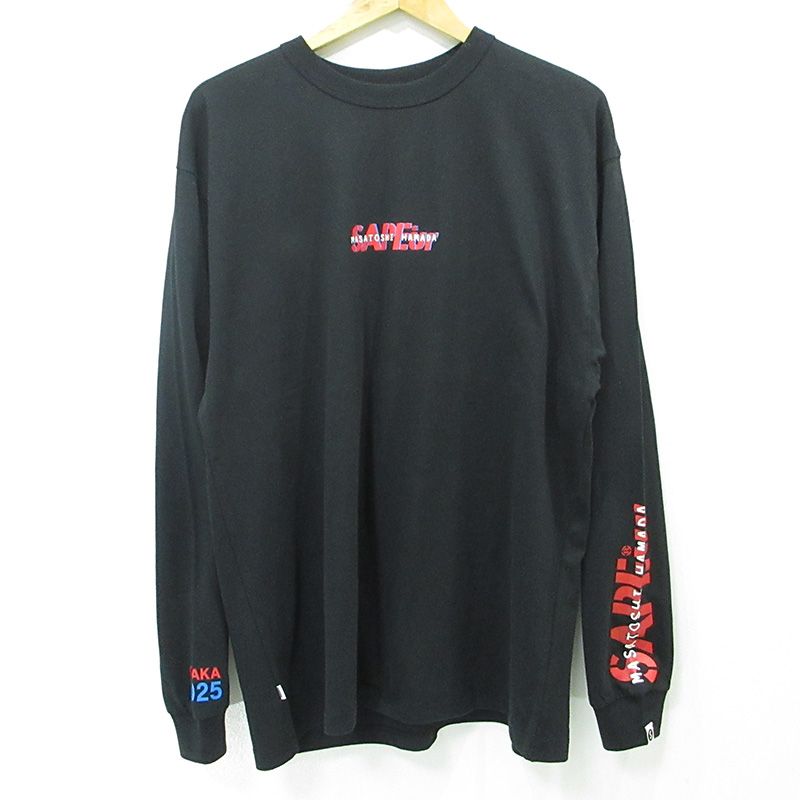 【三重本店】 中古 SAPEur | サプール HAMADA長袖Tシャツ 浜田雅功 マサトシハマダ2025 BLUE HEAD ブラック サイズ：XL 【103】