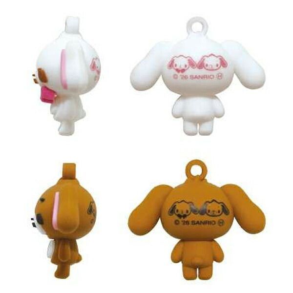 希少 平成レトロ シュガーバニーズ ペア 根付 キーホルダー Sanrio サンリオ シュガーバニーズ しろうさ くろうさ PVCペアキーホルダー