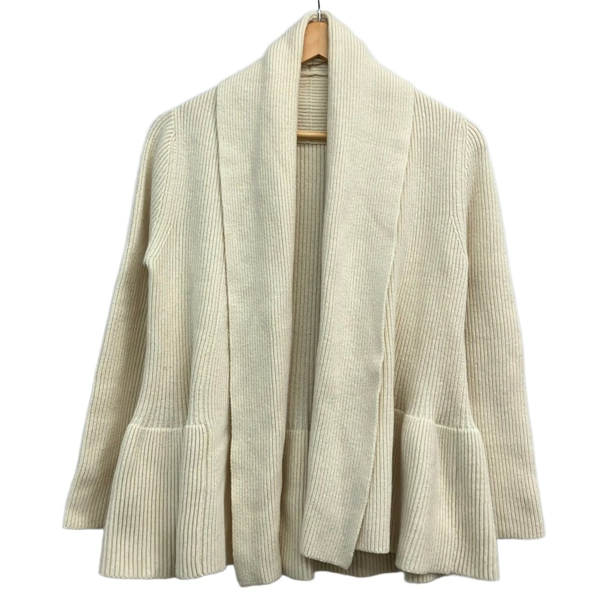 FOXEY(フォクシー) カーディガン レディース美品 - 34901 アイボリー 長袖/ロング丈