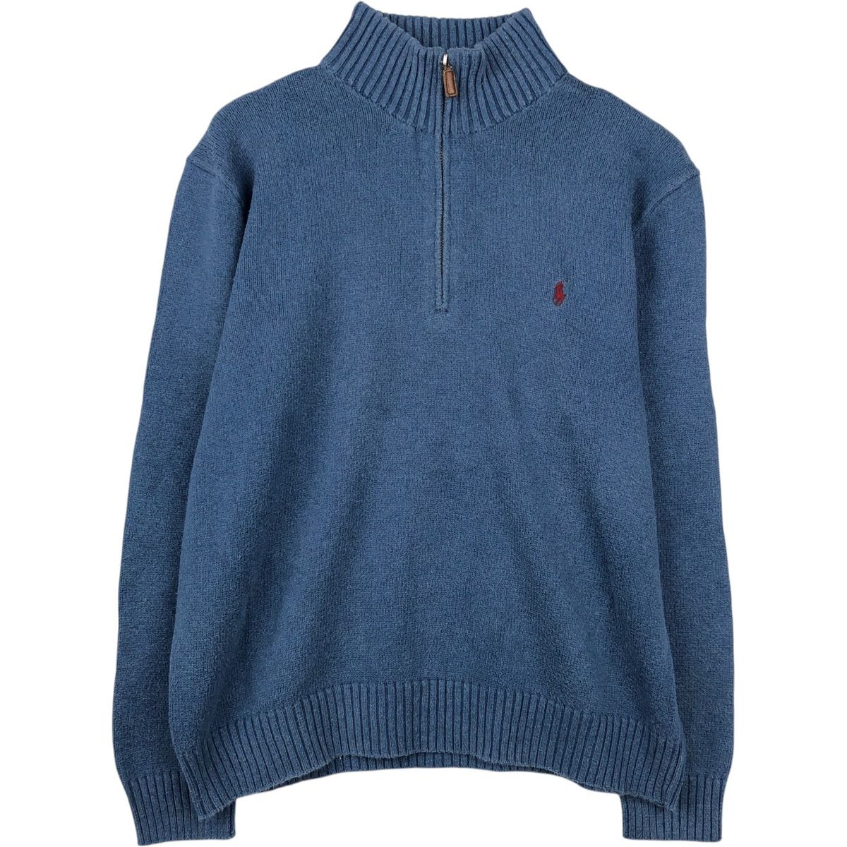 古着 ラルフローレン Ralph Lauren POLO by Ralph Lauren コットンニットハーフジップセーター メンズL相当/eaa651559