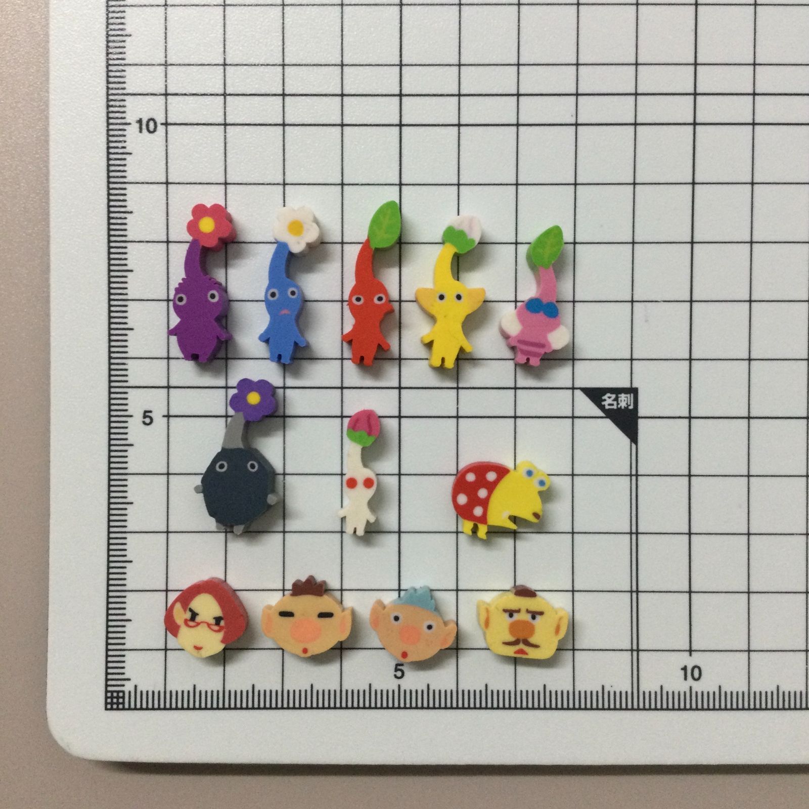 ぴくみ12本セット PIK612-0002【新品・未使用】ピクミン3 デラックス つめつめ消しゴム