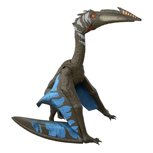 マテル ジュラシックワールド(JURASSIC WORLD) バトルアクション！ほえるケツァルコアトルス 子供向けフィギュア 恐竜 おもちゃ 動く 大きい 全長:約63.5cm 4歳から ブラック JCG27Ju 11d2ed46