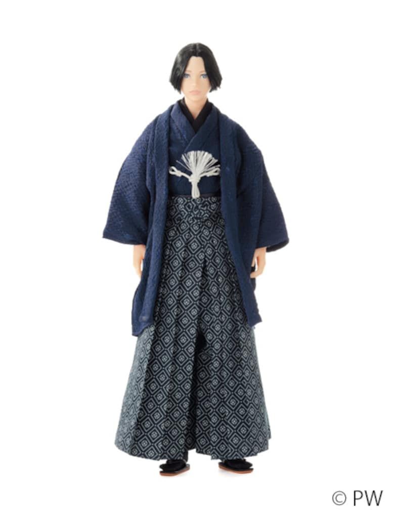 ★新品★ペットワークス 六分の一男子図鑑 エイト 袴スタイル・蒼黒