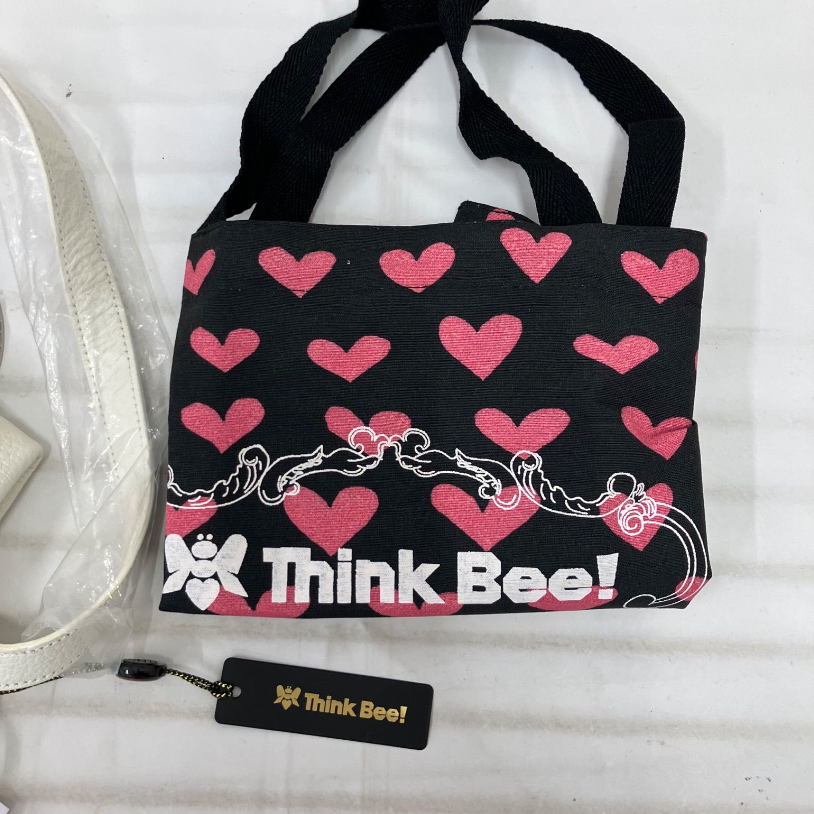 5335【良品】 Think Bee! シンクビー！ リュック ゼブラ アニマル柄