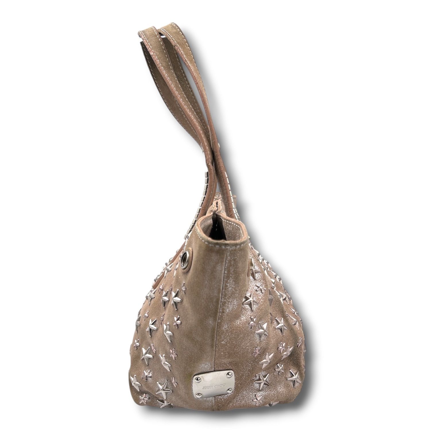 保存袋付き JIMMY CHOO ジミーチュウ SASHA/S サシャ スタッズ トート