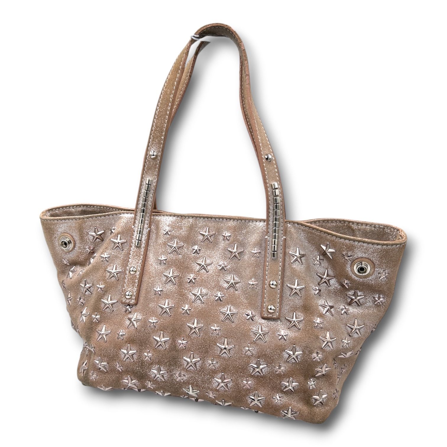 保存袋付き JIMMY CHOO ジミーチュウ SASHA/S サシャ スタッズ トート
