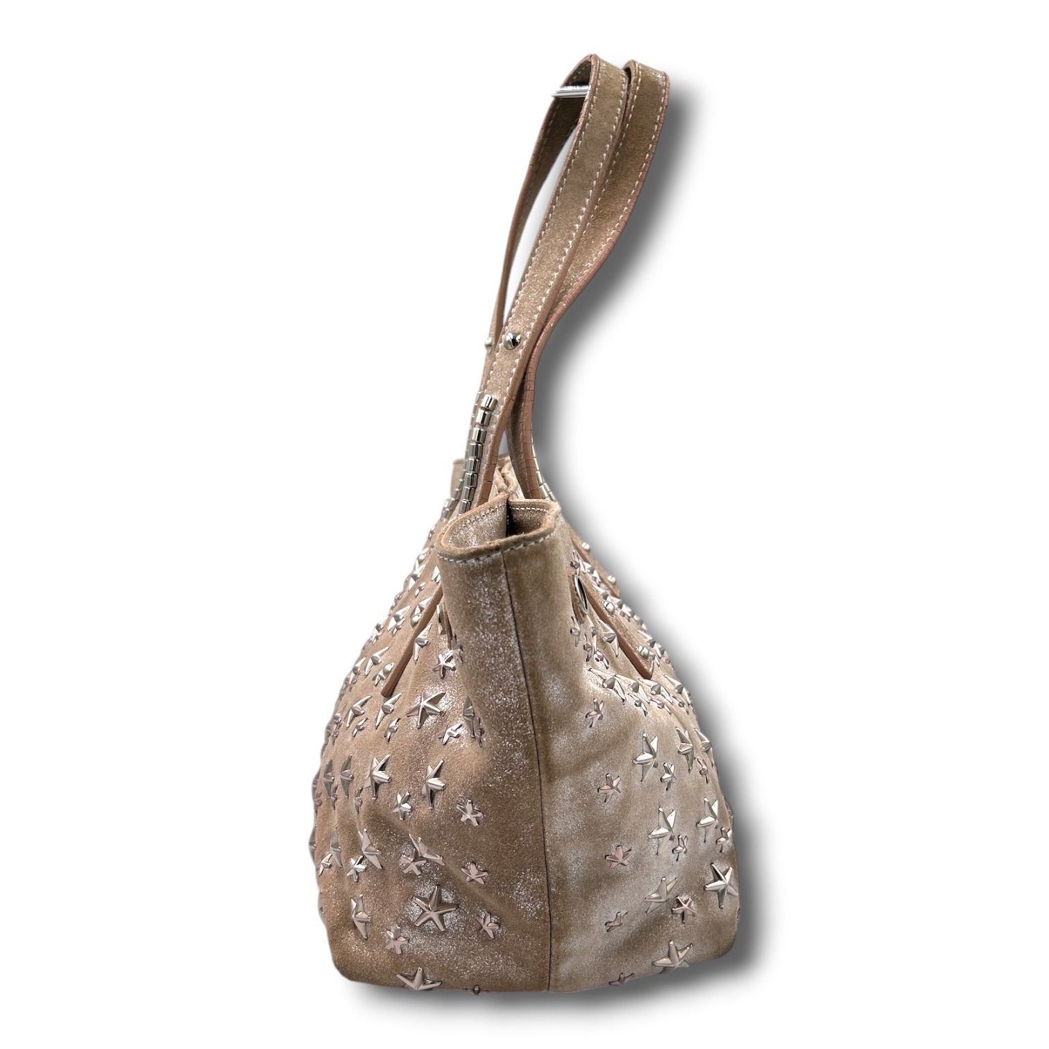 保存袋付き JIMMY CHOO ジミーチュウ SASHA/S サシャ スタッズ トート
