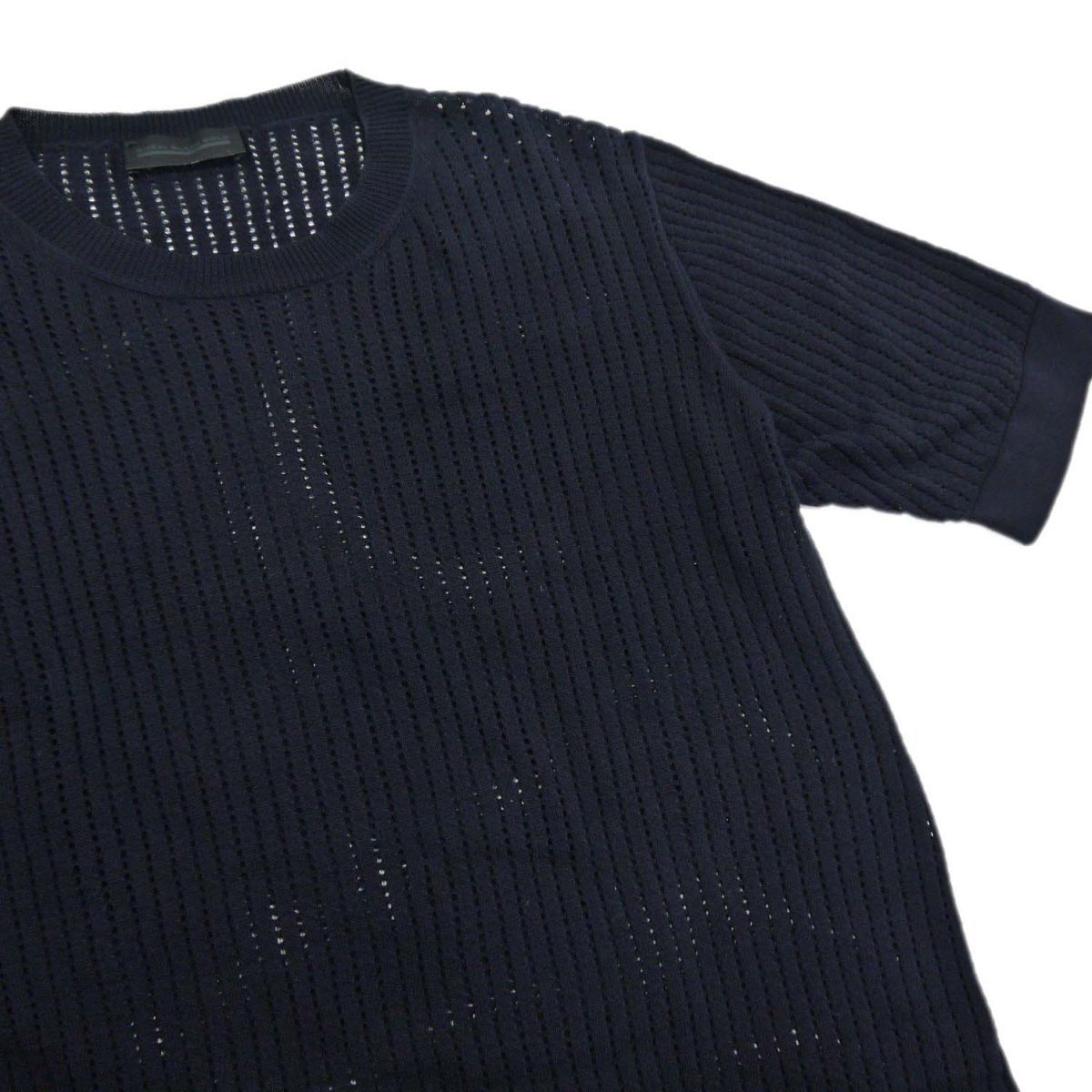 美品◇DIESEL BLACK GOLD 半袖 サマーニット メッシュ編み 透け感 