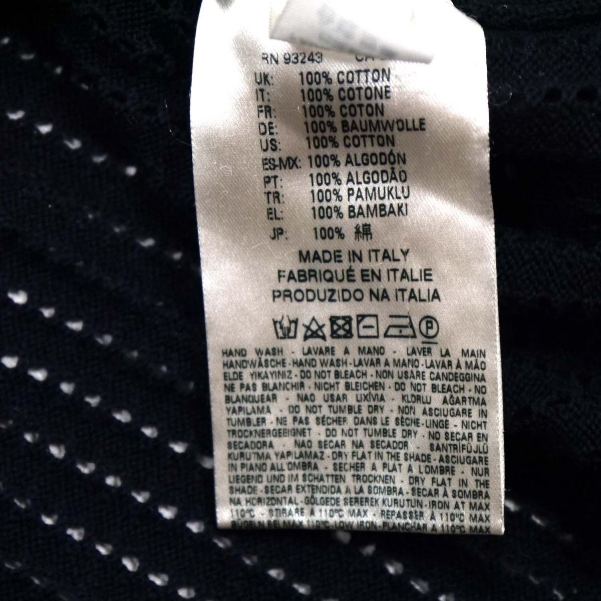 美品◇DIESEL BLACK GOLD 半袖 サマーニット メッシュ編み 透け感 