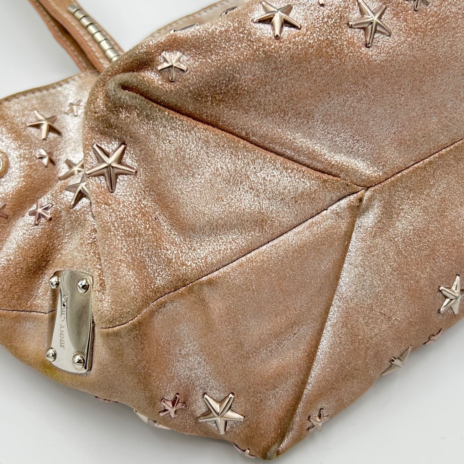 保存袋付き JIMMY CHOO ジミーチュウ SASHA/S サシャ スタッズ トート