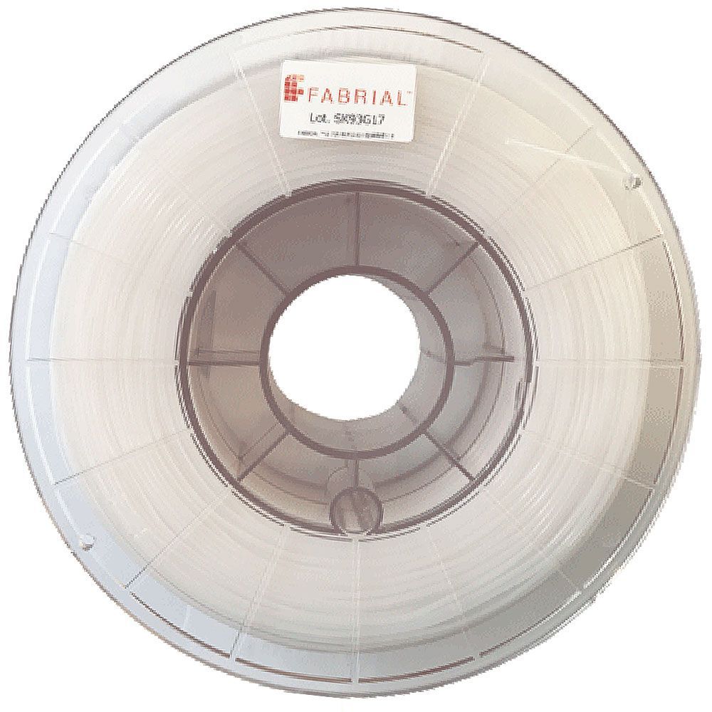3Dプリンターフィラメント FABRIAL ( ファブリアル ) Rフィラメント 1.75mm ナチュラル / 特殊エラストマー（TPE）/ 生体適合性 / 柔軟性 / 耐摩耗性 / 低吸水性 / 立体造形 / 3D印刷 / オープンリール式3Dプリンタ